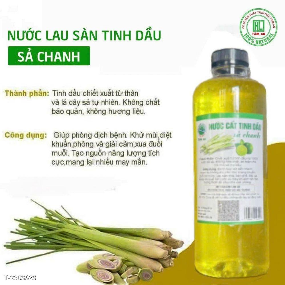 NƯỚC LAU SÀN TINH DẦU SẢ, NƯỚC CẤT TINH DẦU XẢ LAU SÀN, TINH DẦU SẢ NGUYÊN CHẤT 1 LÍT CTB333 - BECHIP