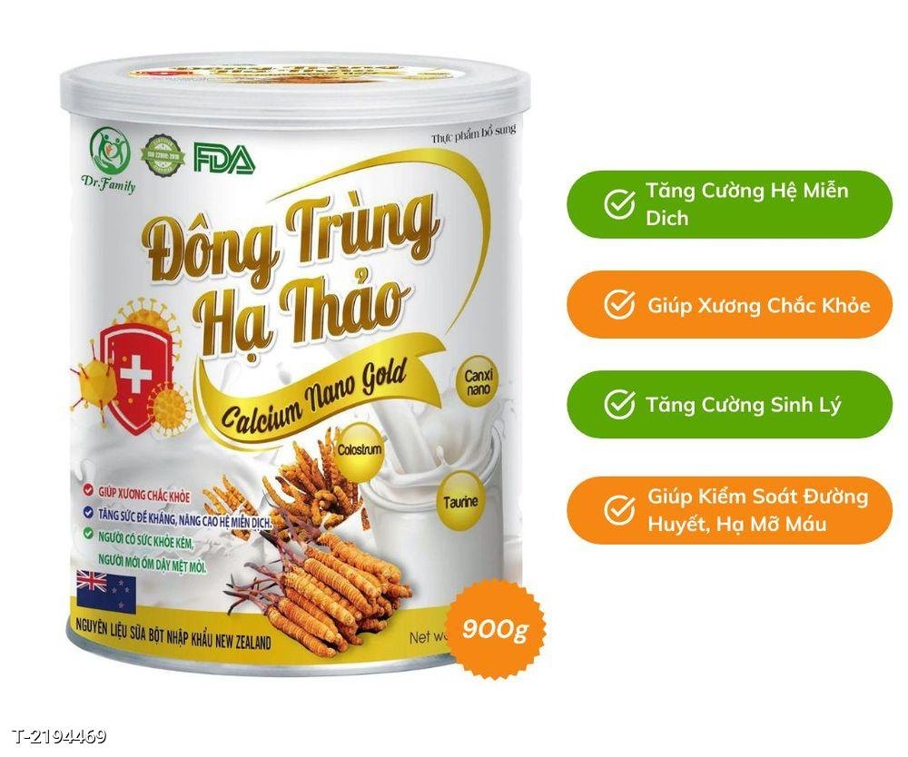 SỮA BỘT ĐÔNG TRÙNG HẠ THẢO CALCIUM NANO GOLD GIÚP TĂNG SỨC ĐỀ KHÁNG, NÂNG CAO MIỄN DỊCH