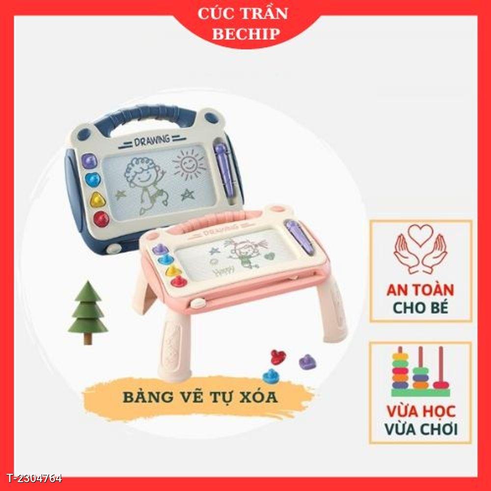 BẢNG VẼ TỰ XÓA CHO BÉ THÔNG MINH CÓ CHÂN BÀN, BẢNG TỪ TÍNH TẬP VIẾT, TẬP VẼ CHO BÉ CTB596 - BECHIP