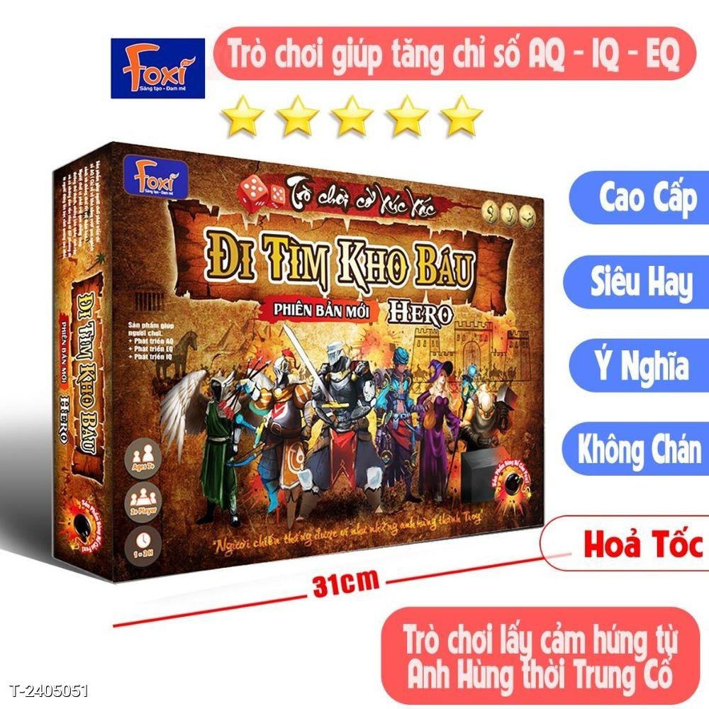 Board game-Đi tìm kho báu Phiên Bản HERO Foxi-Đồ chơi trẻ em phát triển AQ-EQ-IQ-siêu siêu hay