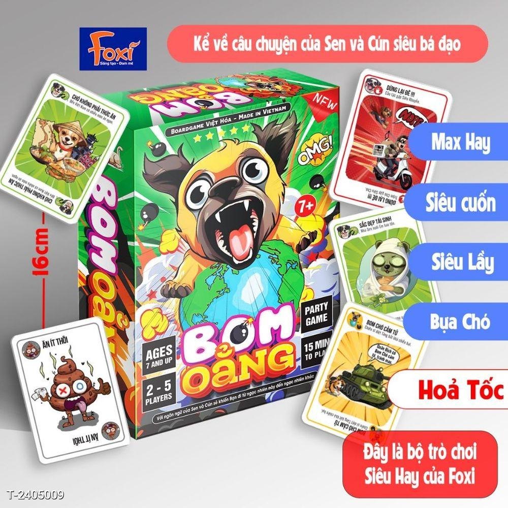 Board game-Bo.m Oẳng Foxi-trò chơi gia đình siêu vui kết nối thành viên-siêu lầy-bựa cho giới trẻ