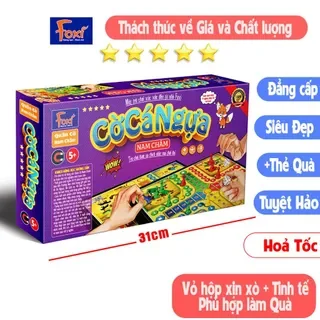 Cờ cá ngựa-Foxi-Boardgame-mới lạ-độc đáo-kèm phụ kiện-quà tặng cho bé thích mê-kết nối gia đình