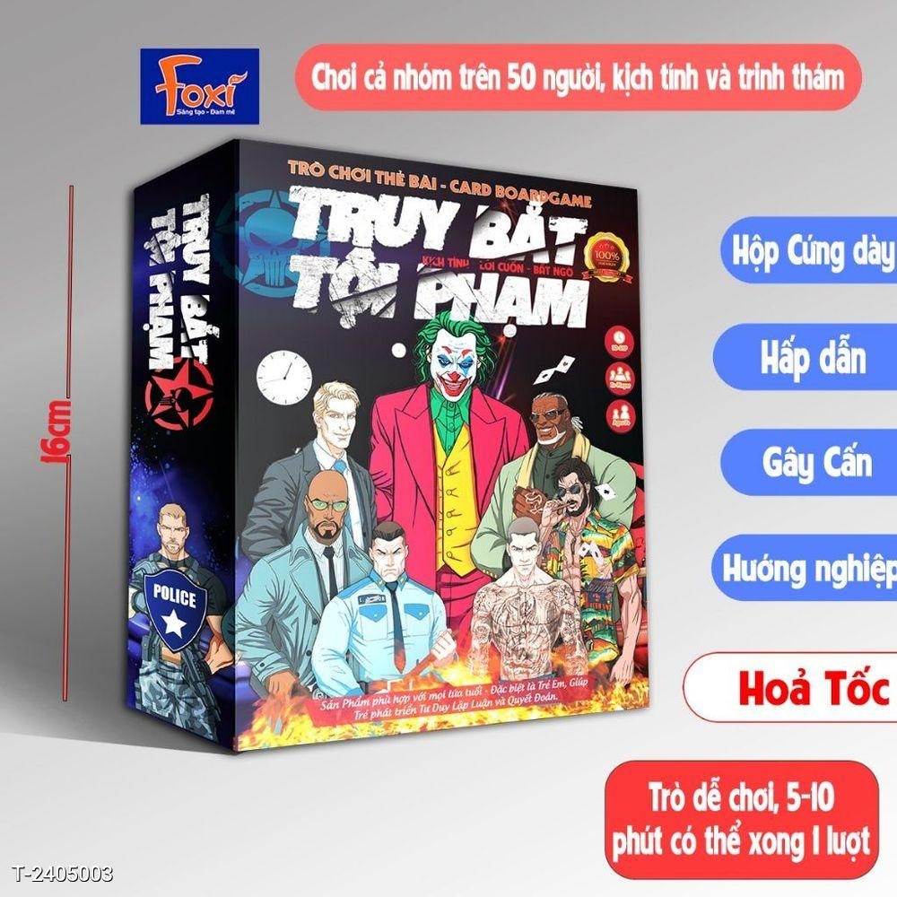 Board game-Truy bắt tội phạm Foxi-trò chơi gia đình siêu vui kết nối thành viên-hấp dẫn kịch tính