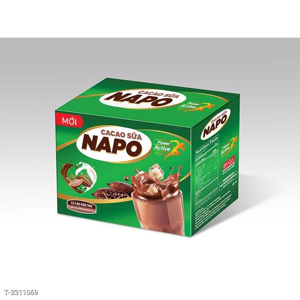 Cacao Napo Sữa hòa tan hộp 5 gói x 22g - Napoli Coffee - Bổ sung năng lượng cho buổi sáng