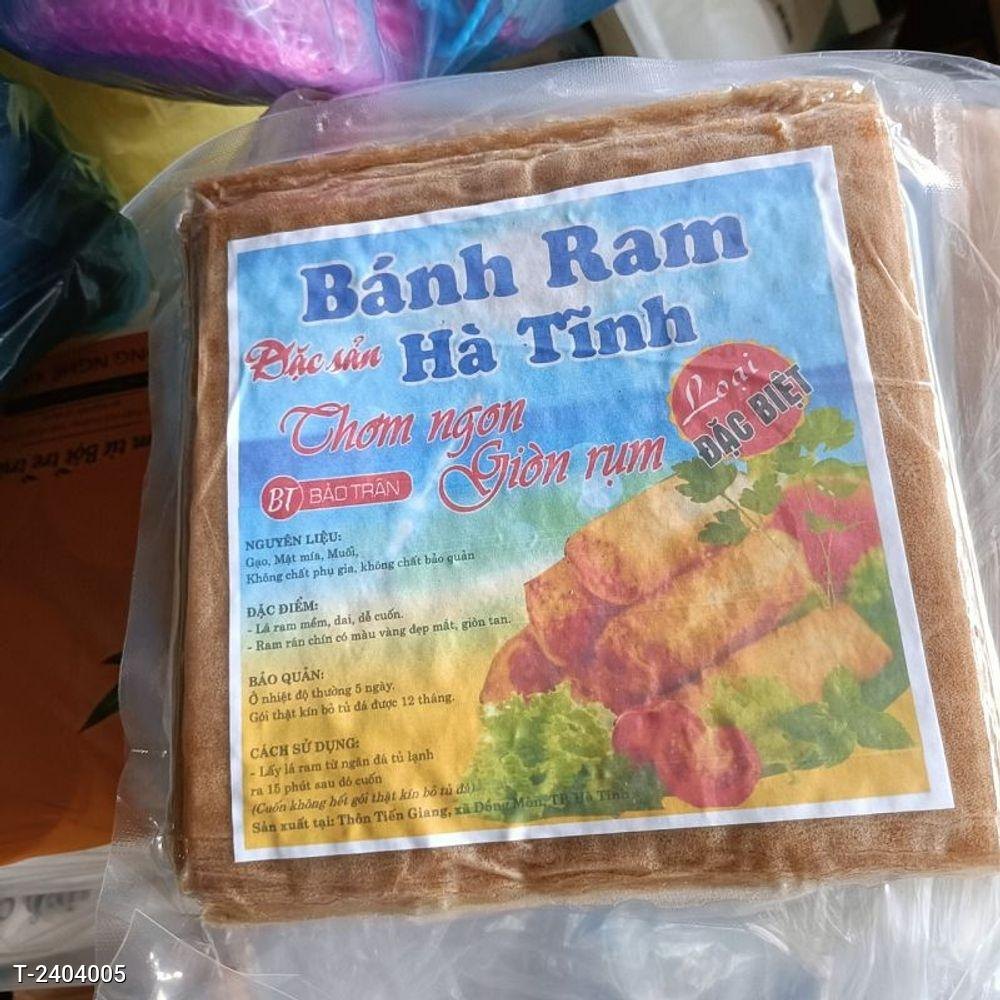 Bánh ram Hà Tĩnh, tệp ram, vỏ ram cuốn ngon hảo hạng, hút chân không, giòn lâu, dễ cuốn 90-100 tờ - CTB764