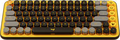 Keyboard cơ Logitech POP KEYS Wireless/Bluetooth (BLAST_YELLOW)