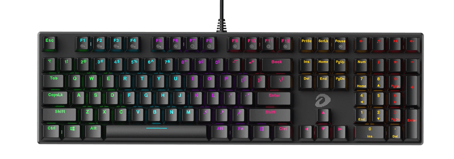 Keyboard cơ Dare U EK810 Black Led - Blue switch