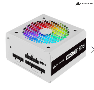 Power Corsair CX550F 550W RGB White 80 Plus Bronze