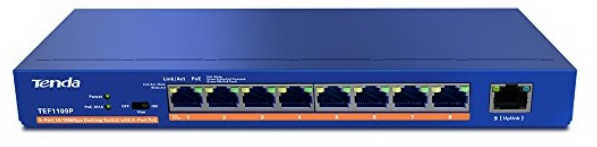 Switch Poe Tenda  9 Port 10/100