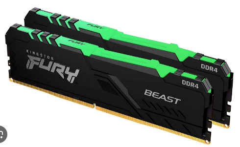 Ram PC Kingston Fury 16GB(8x2)  DDR4/3200 C16 LED RGB