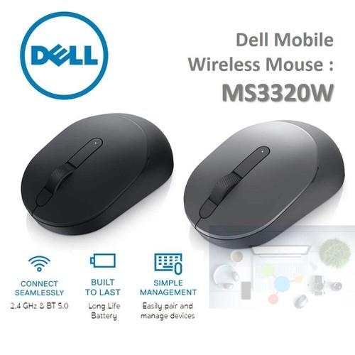 Mouse Dell Wireless MS3320W (Bluetooth/USB 2.4)