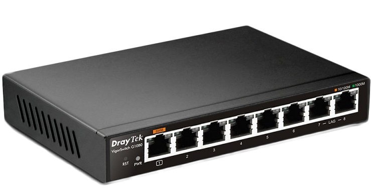 Switch Draytek VigorSwitch G1080 8 Port Rj45 10/100/1000 Vlan