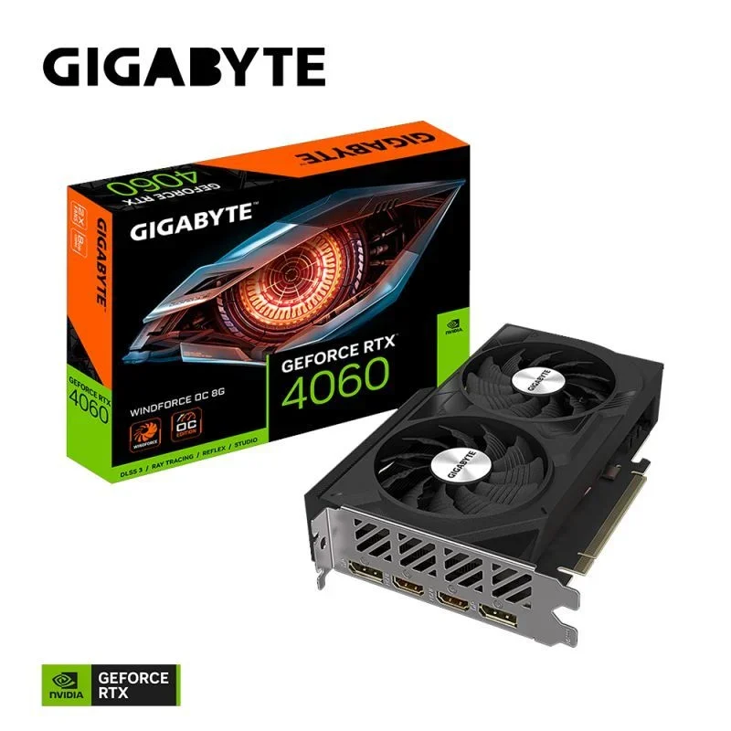 VGA Gigabyte Geforce RTX 4060 8GB GV-N4060WF2OC/ 2 fan ( 2x DP, 2x HDMI)