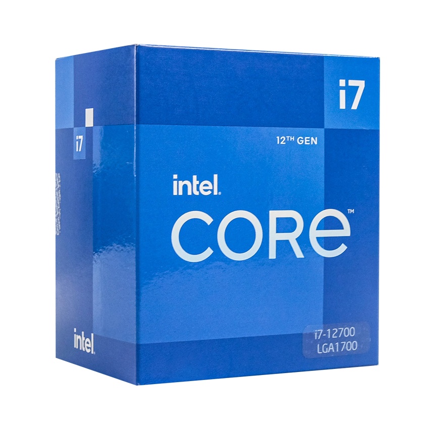 CPU Intel Core I7 12700 (3.6 up to 4.9Ghz, 25 MB Cache)/ BOX chính hãng