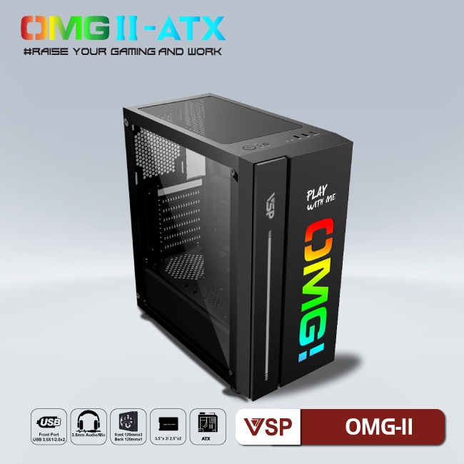 Case OMG-II BLACK MID TOWER Game-IMEI