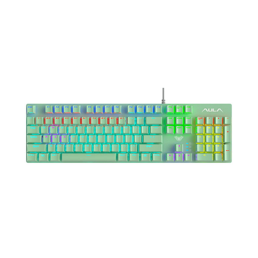 Keyboard cơ AULA S2022 Xanh lá Blue switch / Hotswap