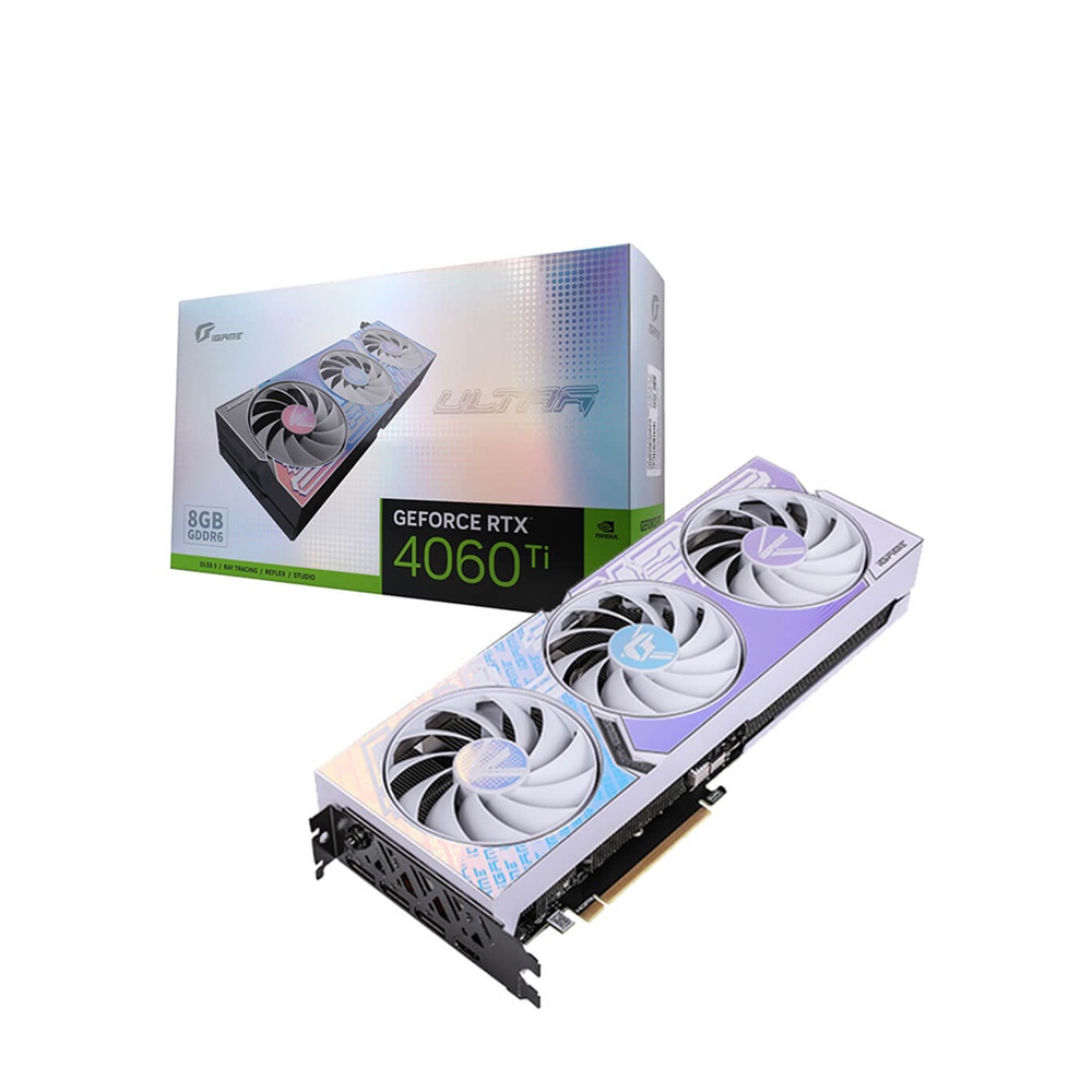 VGA Colorful IGame Gefore RTX 4060Ti ultra W OC 8GB 3Fan