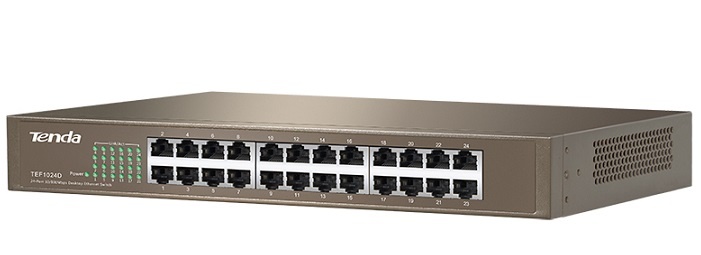 Thiết bị chuyển mạch Tenda 24 port 10/100 TEF1024D