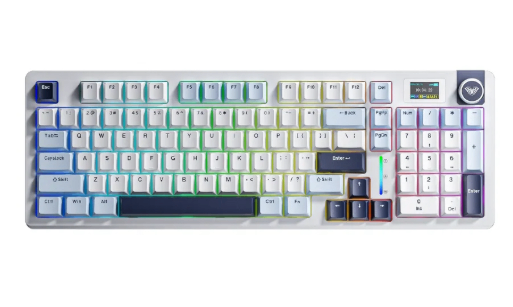 Keyboard cơ AULA S98 Pro Xanh dương Trắng Tím đậm / 3 Mode / Caramel Latte Switch