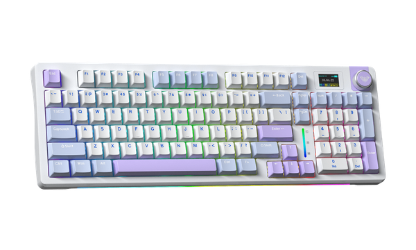 Keyboard cơ AULA S98 Pro Xanh dương Trắng Tím / 3 Mode / Caramel Latte Switch