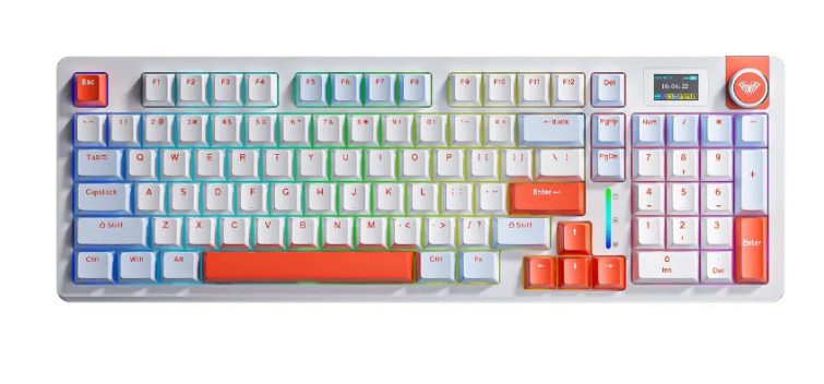 Keyboard cơ AULA S98 Pro Xanh dương Trắng Cam / 3 Mode / Nimbus V3 Switch