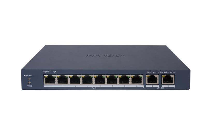 Switch HIKVISION DS-3E1310P-EI/M 8 port PoE 10/100