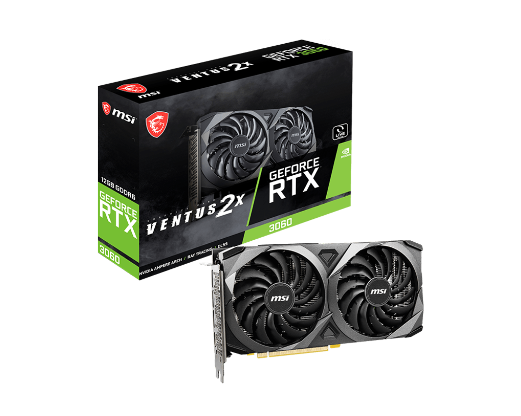 VGA MSI RTX 3060 VENTUS 2X 12GB DDR6 (HDMI/DP)