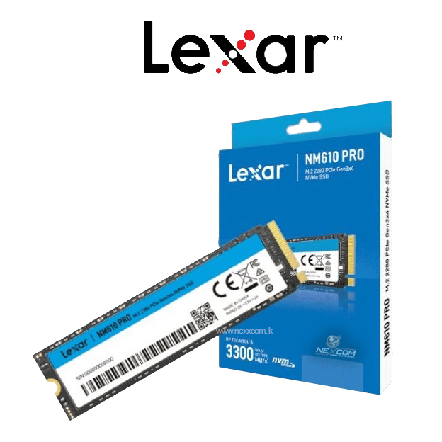 SSD LEXAR NM610 PRO 500GB M.2 2280 PCIe Gen3x4 NVME LNM610P500G-RNNNG