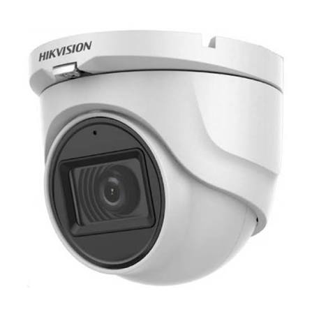 Camera TVI 5MP HIK 2CE76HOT-ITMFS (Bán cầu, HN30m, Ống kính 2.8/3.6, MIC, ngoài trời IP67)