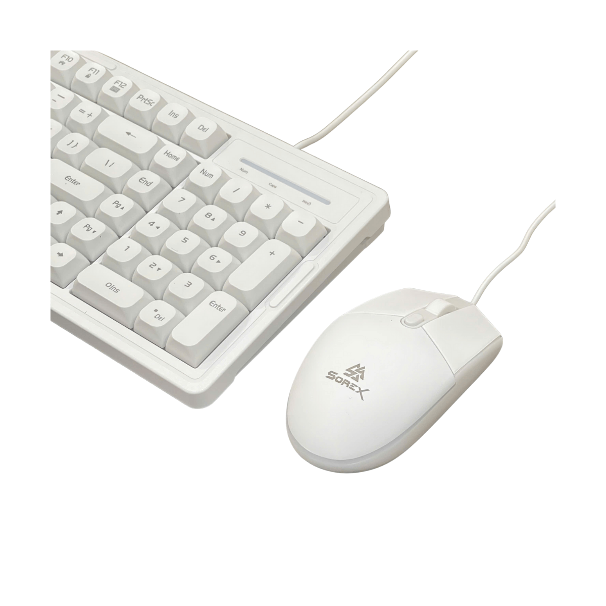 Combo Keyboard + Mouse Sorex KM2000 / Led/ Dây USB/ White