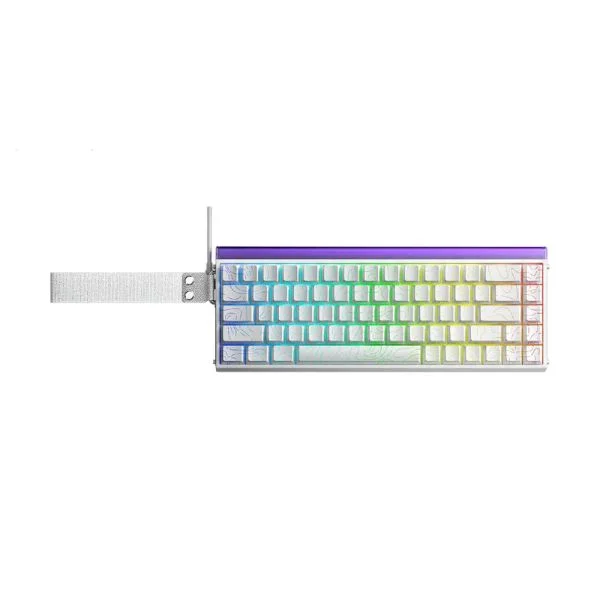 Keyboard cơ AULA HERO68HE Trắng contour/ Dây / Black King magnetic switch