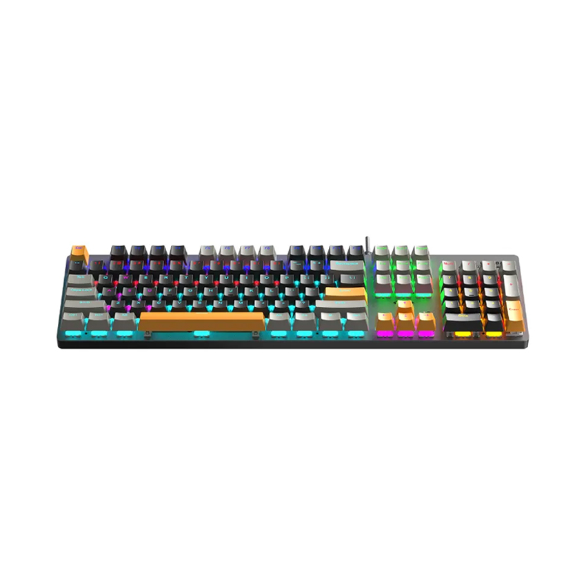 Keyboard cơ gaming có dây AULA S500 xám đen vàng/ Red Switch (4869)