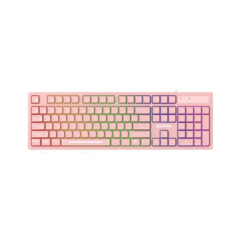 Keyboard E Dra EK506 giả cơ có dây, màu hồng có led