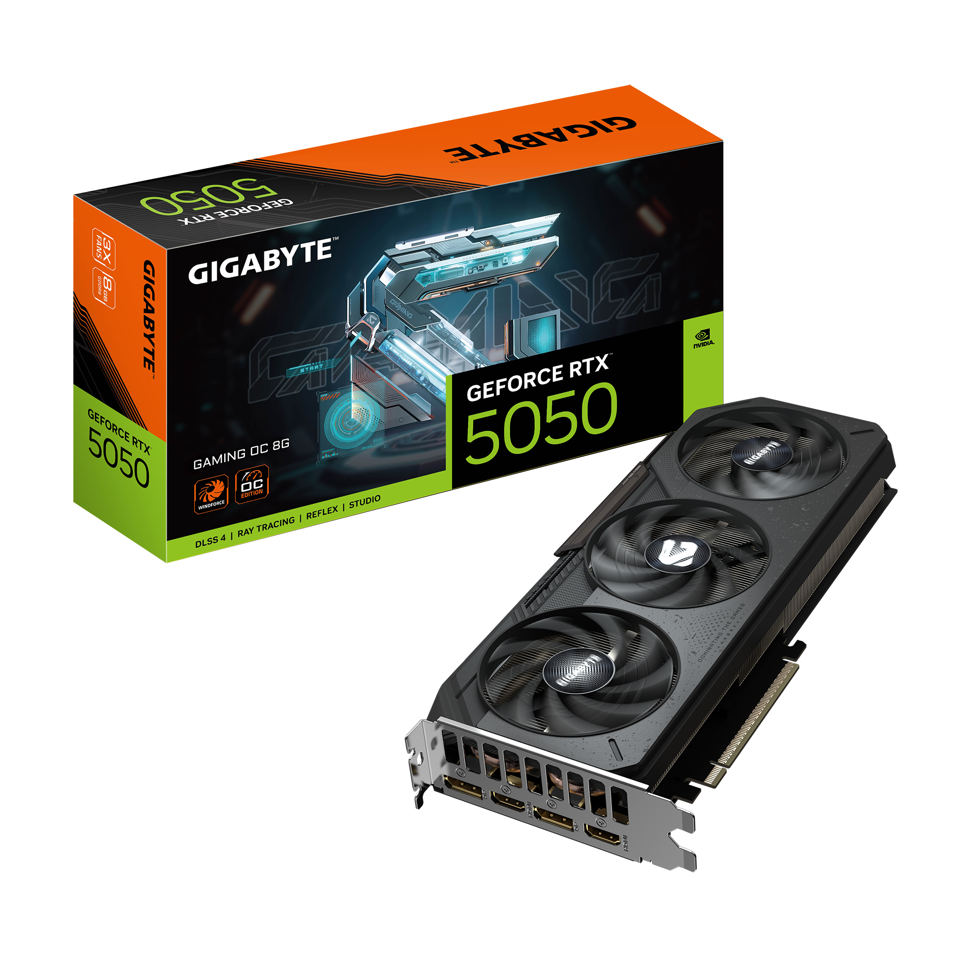 VGA GIGABYTE GEFORCE RTX 5050 GAMING OC 8G 3FAN (2xHDMI/2xDP)