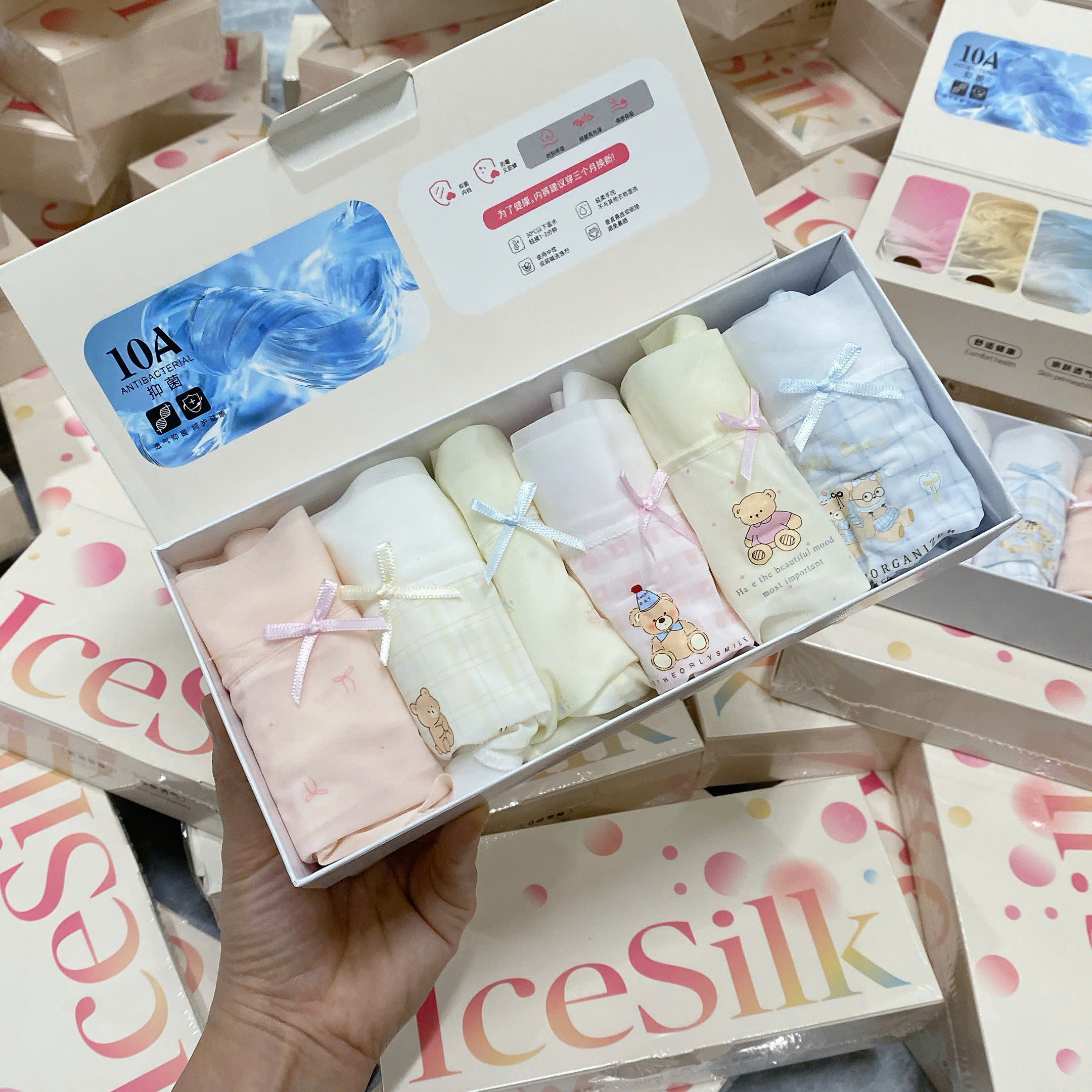 1606# Set 6 quần lót nữ IceSilk