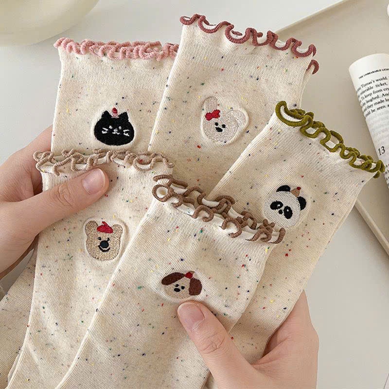 1208-1# Set 10 đôi tất hình gấu