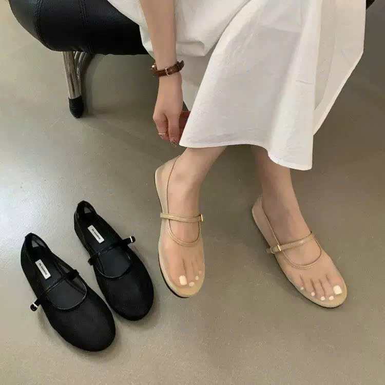 6221# Giày búp bê lưới 2 màu