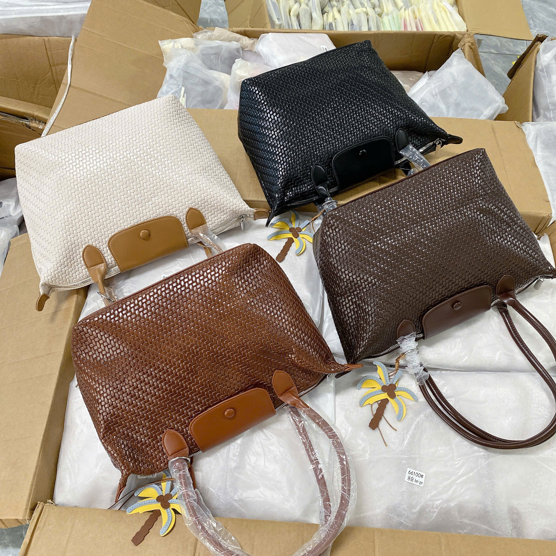 66100# Túi longchamp da đan bigsize