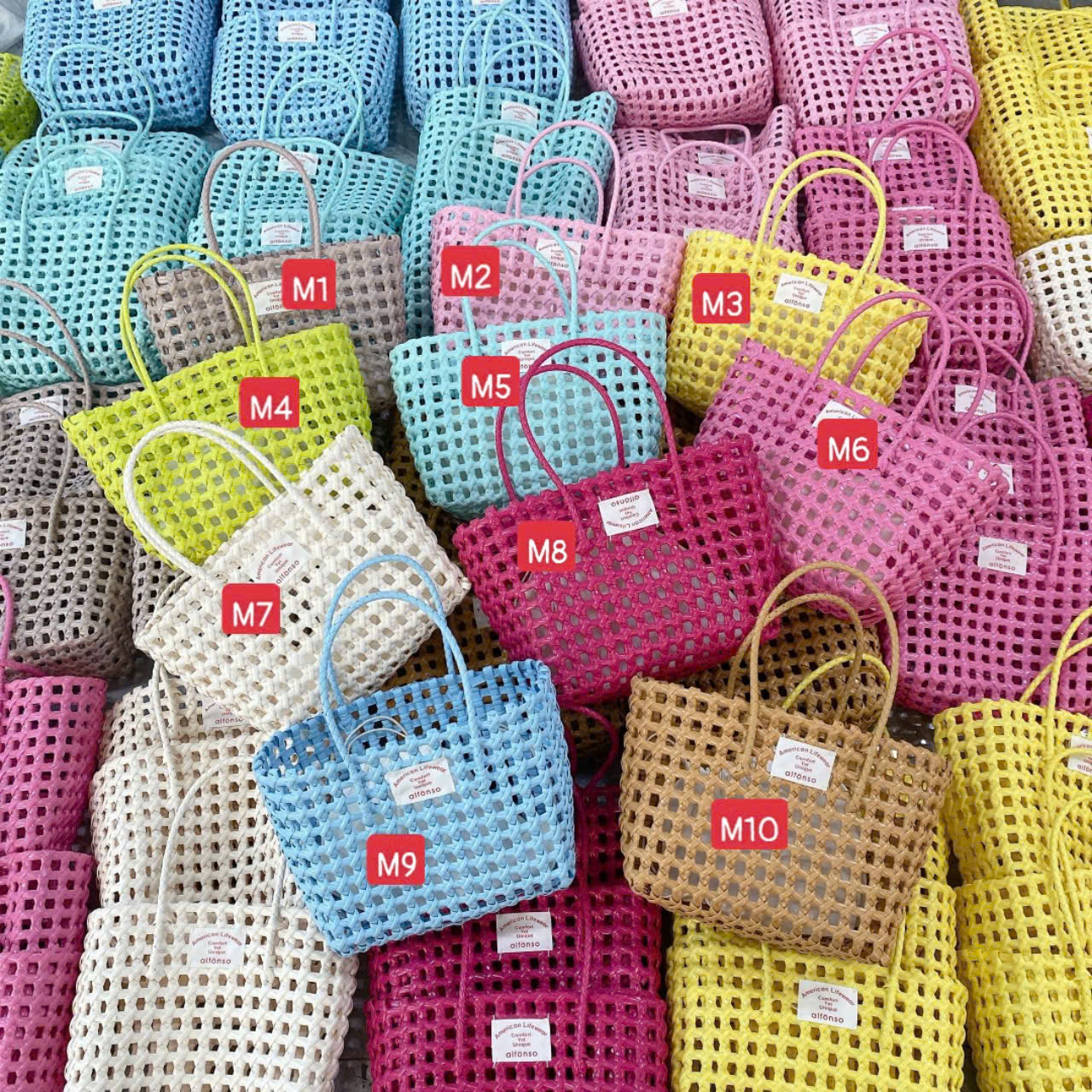 8118# Set túi lưới nhiều màu