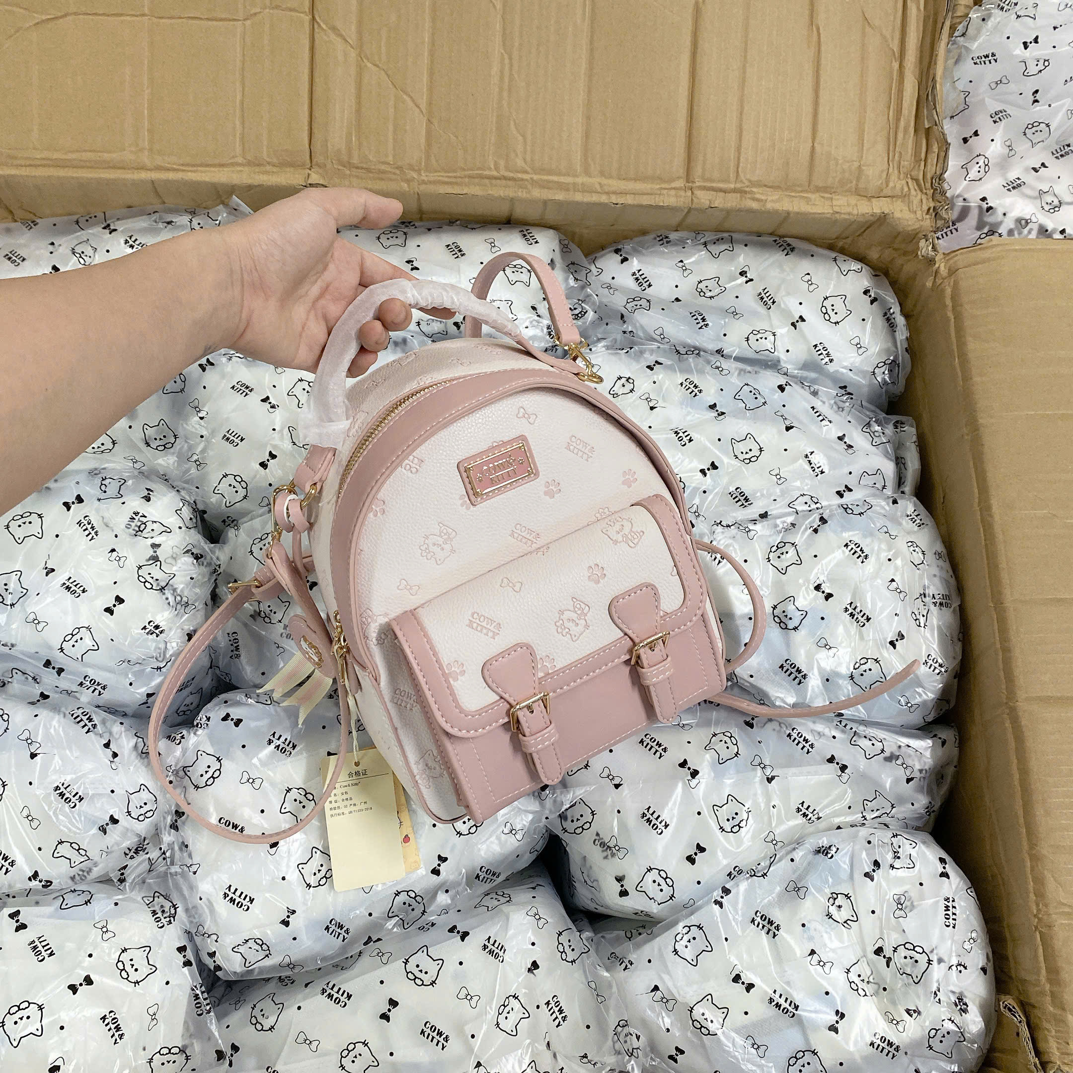 8217# Balo thời trang Cow&Kitty 2 màu