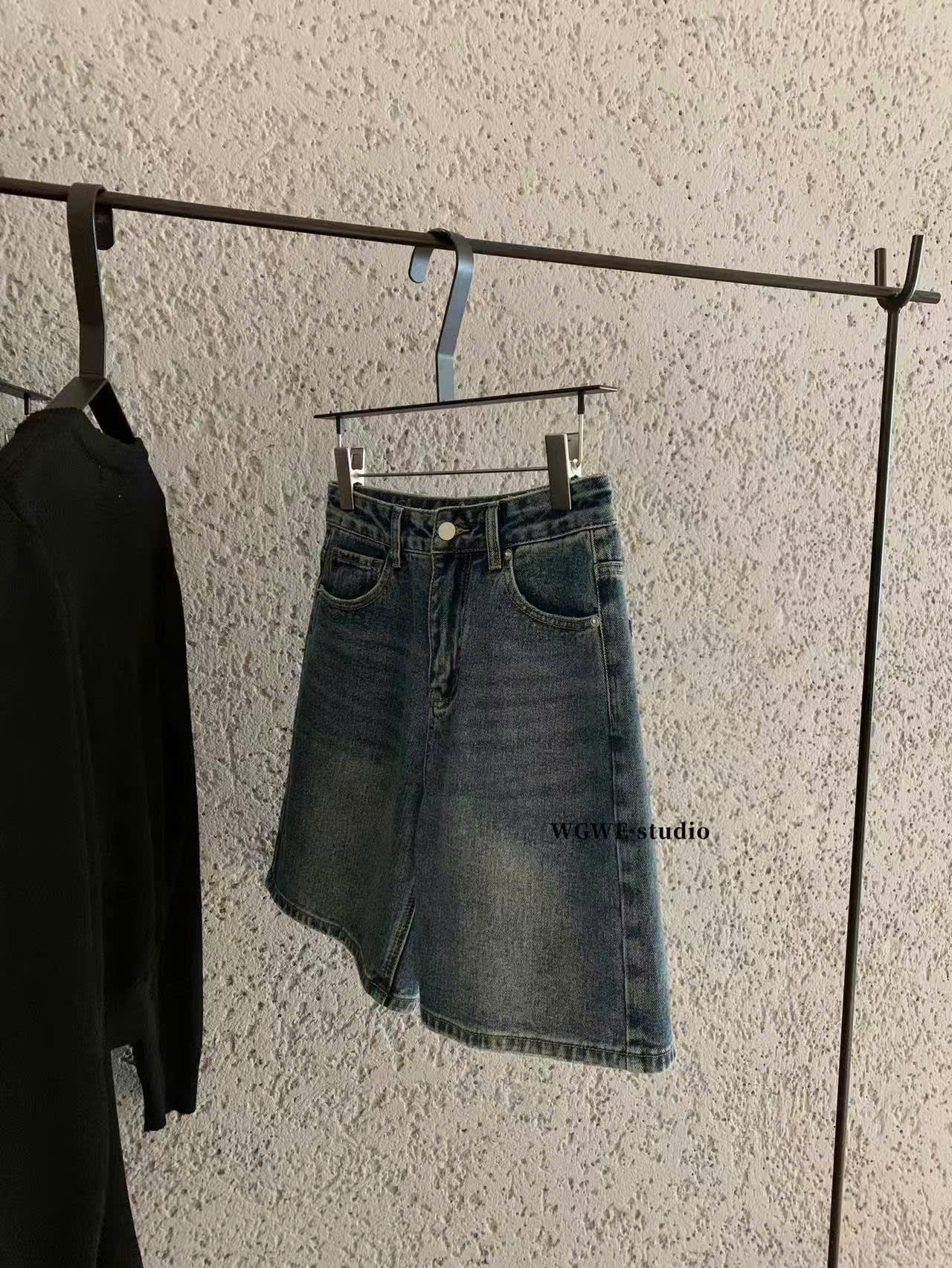 W7321# Quần Short Jean xanh WG.WE