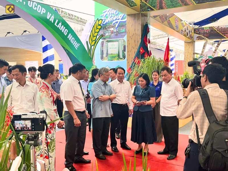 MAT-ONG-HOA-VAI-THANH-HA-CUNG-THANH-PHO-HAI-PHONG-VUON-TAM-TAI-TRIEN-LAM-THANH-TUU-DAT-NUOC_Giot-Vang-lanh-dao-tham-quan-gian-hang-trien-lam-thanh-tuu-dat-nuoc.jpg