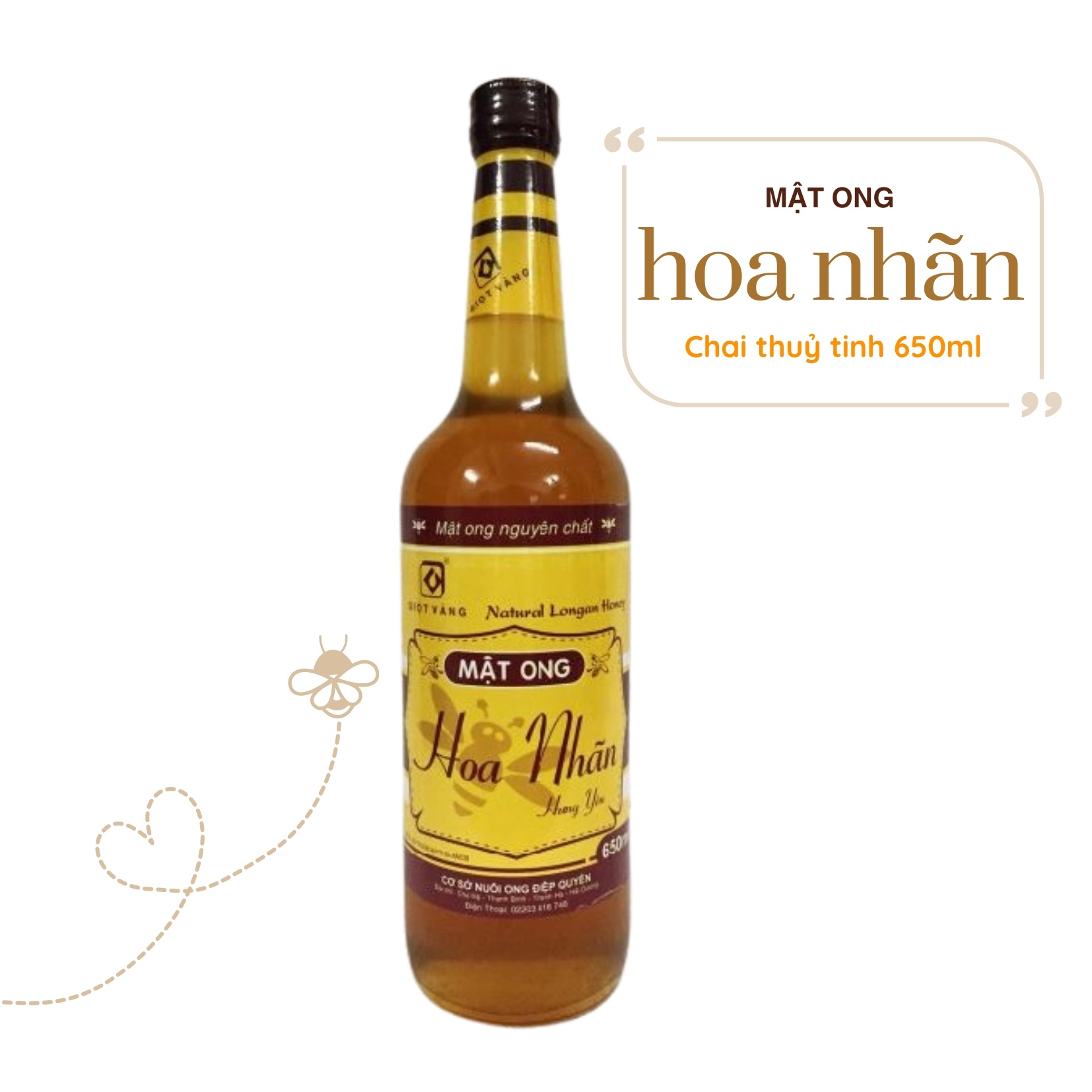  Mật ong hoa nhãn 650 ml 