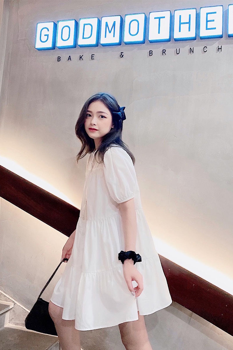 BLOW ME DRESS/WH/FS