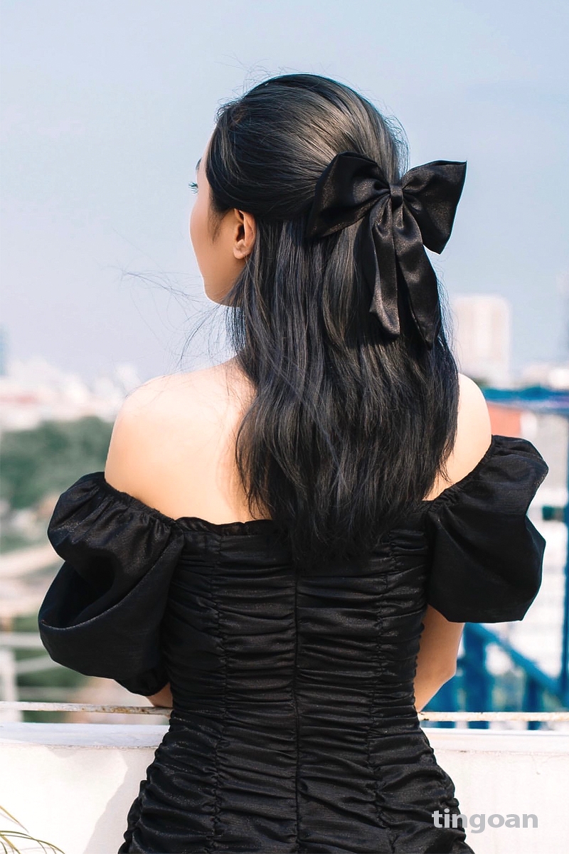 ANGEL BABY HAIRCLIP/BL