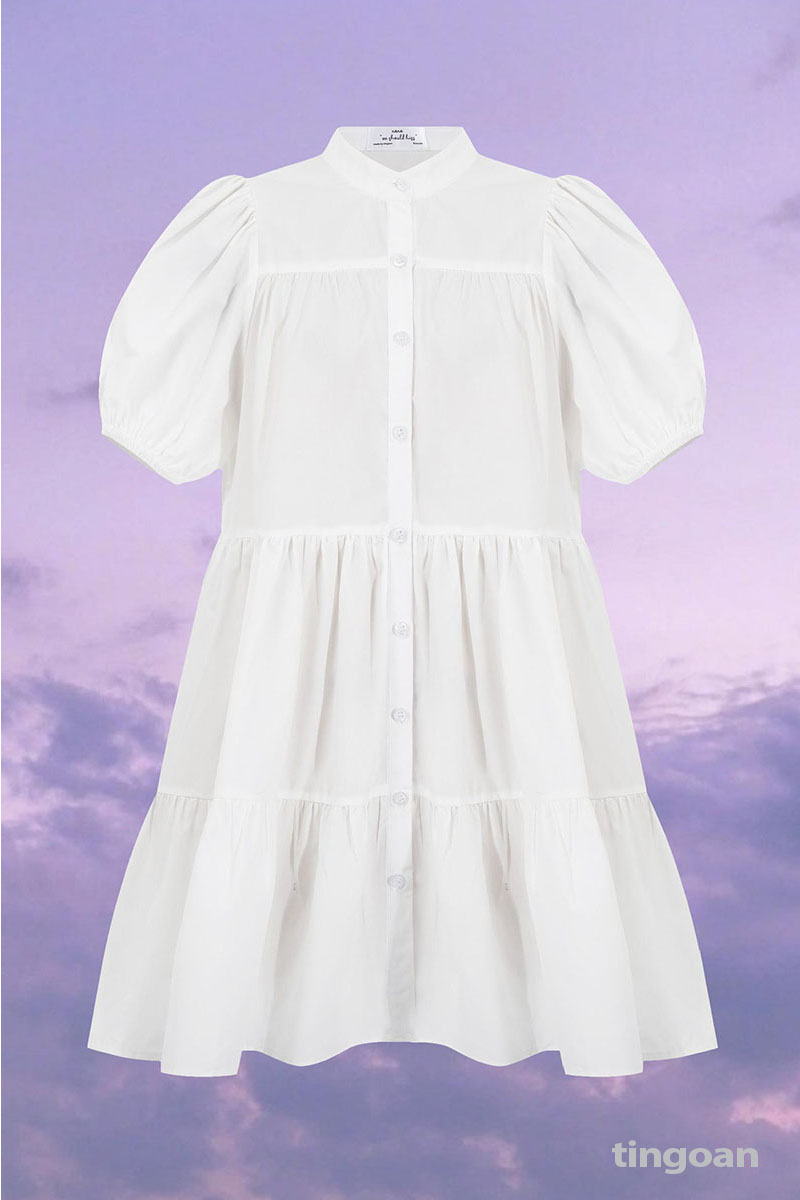 BLOW ME DRESS/WH/FS