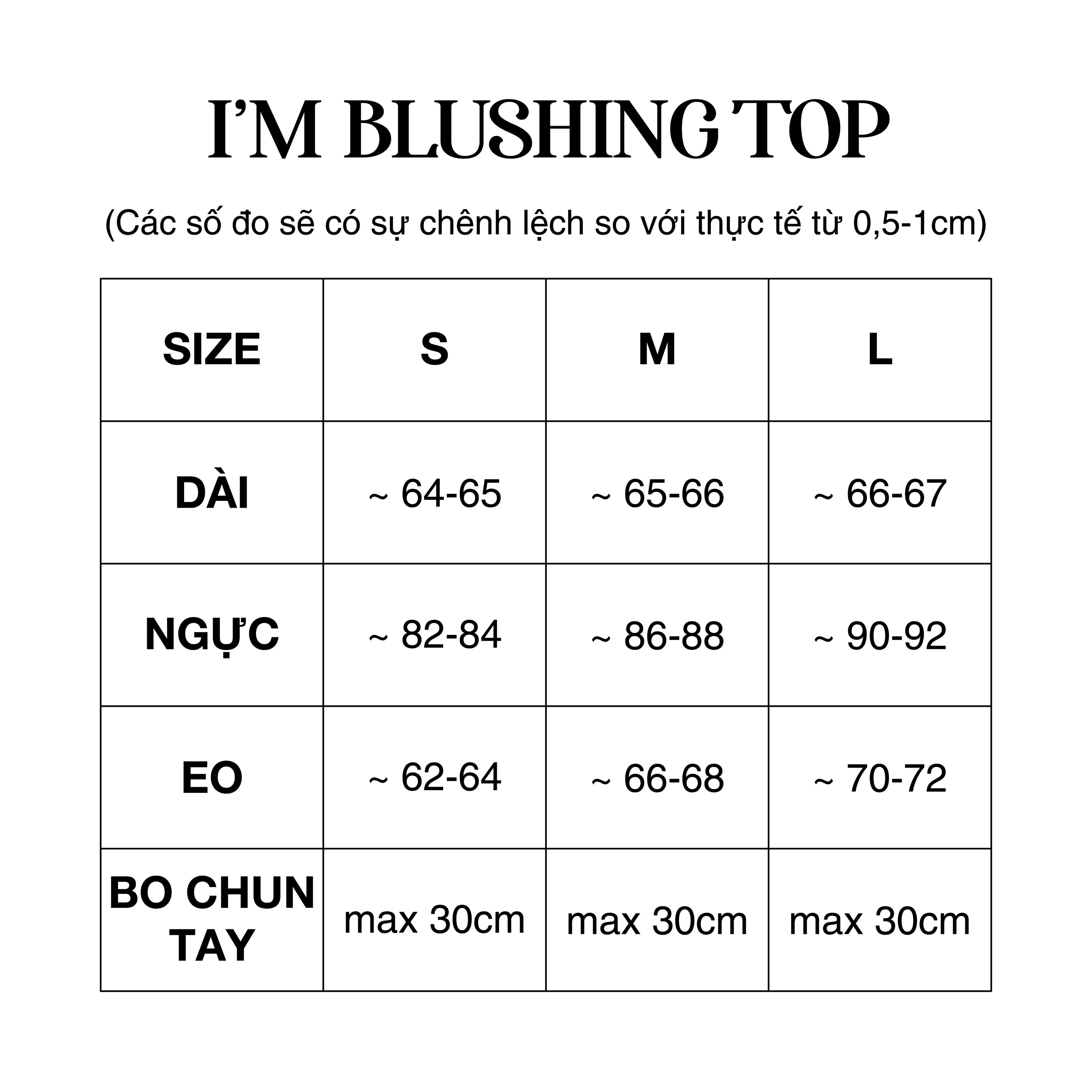 I’M BLUSHING TOP/WH