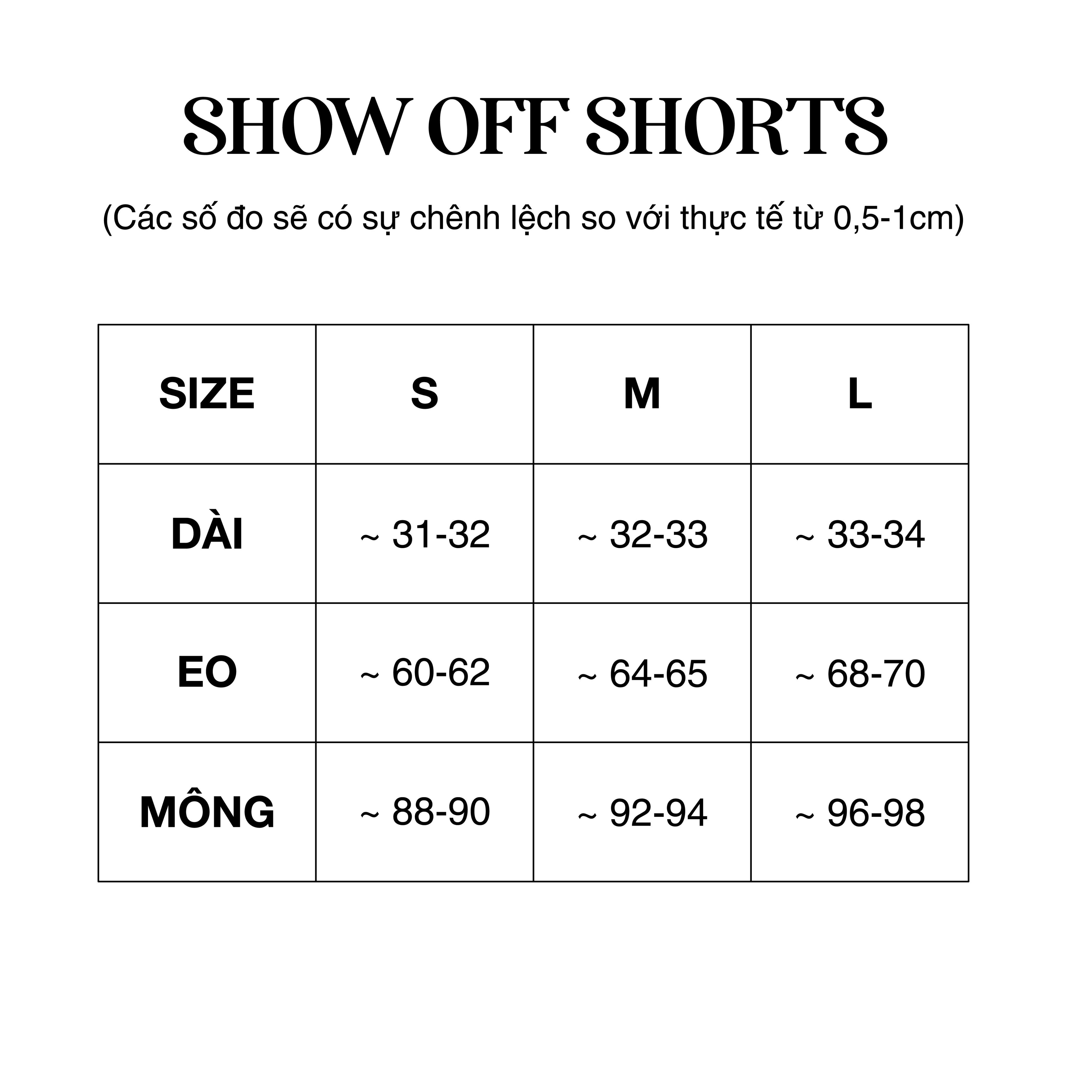 SHOW OFF SHORT/WH