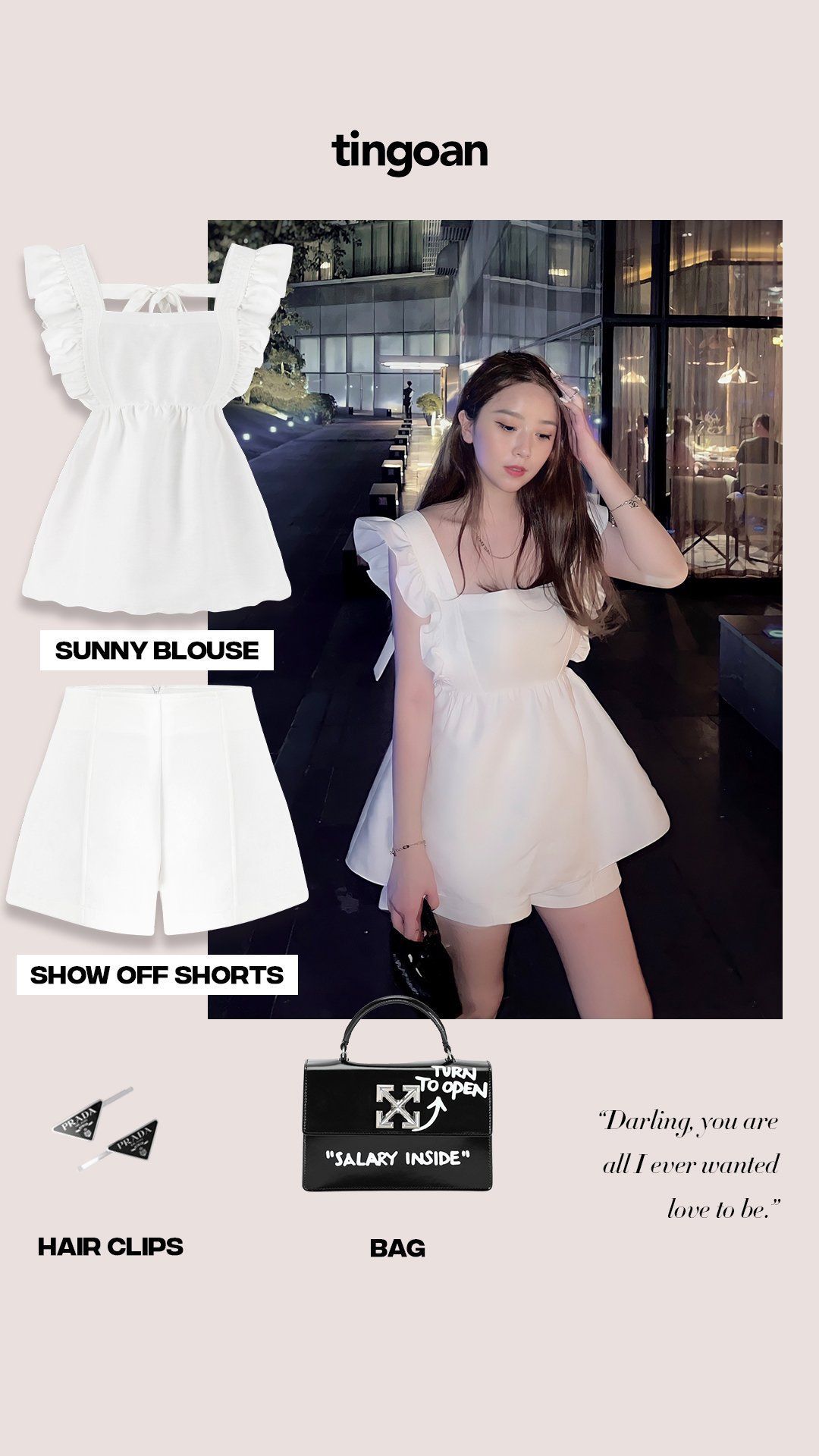 SUNNY BLOUSE/WH