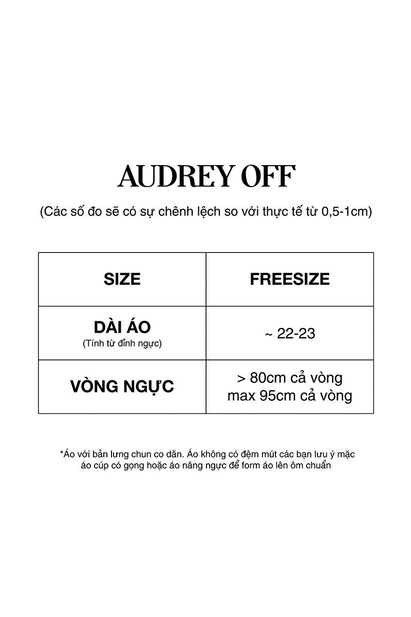 AUDREY OFF/BL/FS